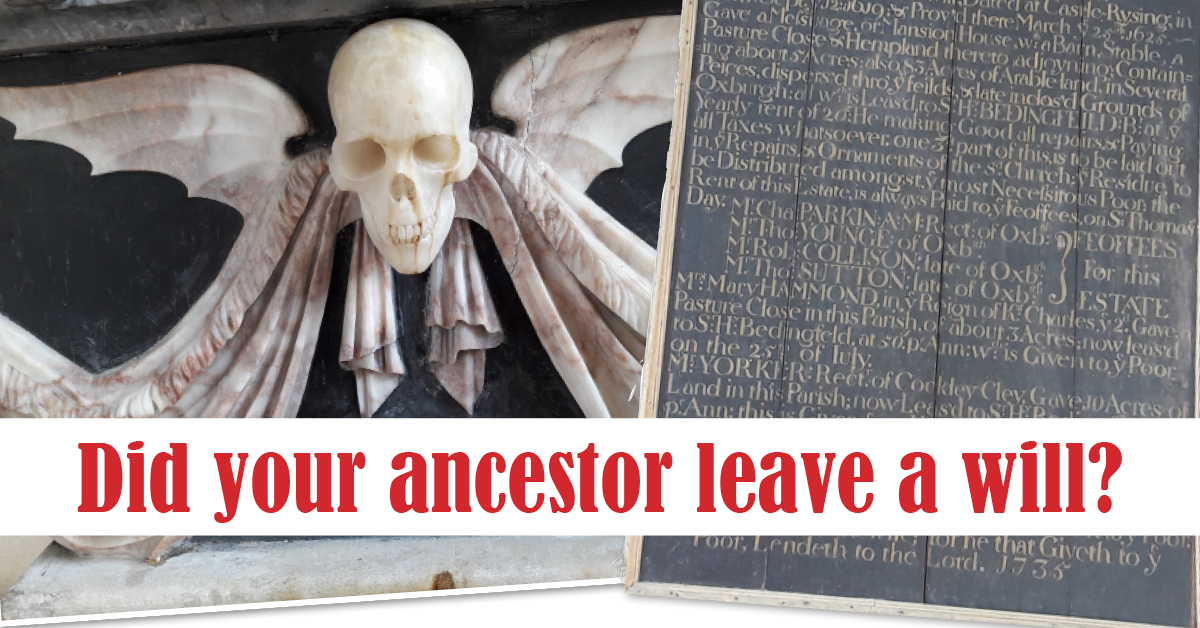 Did your ancestor leave a will?
