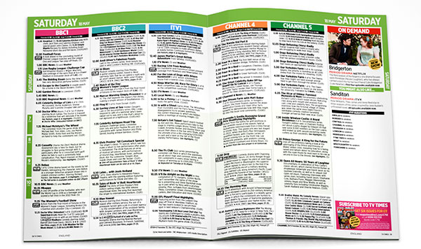 56 pages of TV guides