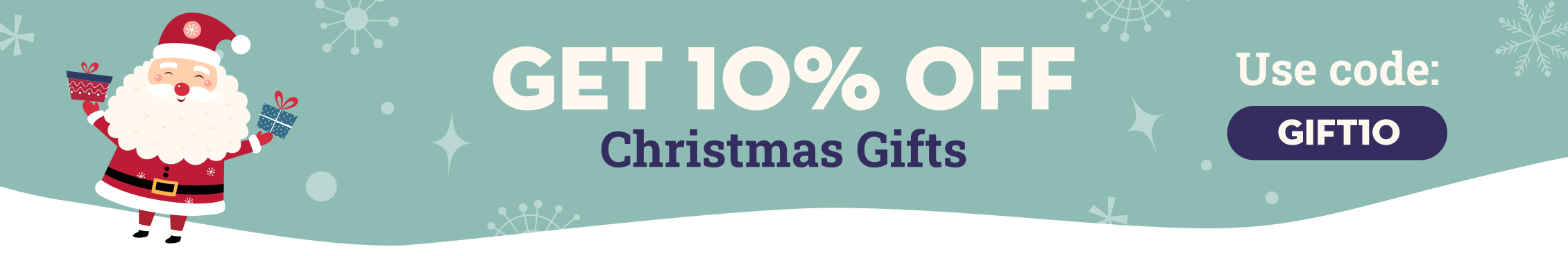 Get 10% off Christmas gifts with code GIFT10